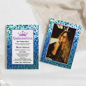 Quinceanera Blue Turquoise Glam