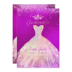 Quinceanera Blush Dress Magenta Confetti+Princess