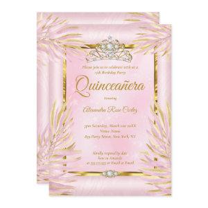 Quinceanera Blush Pink Tiara Photo Birthday Party