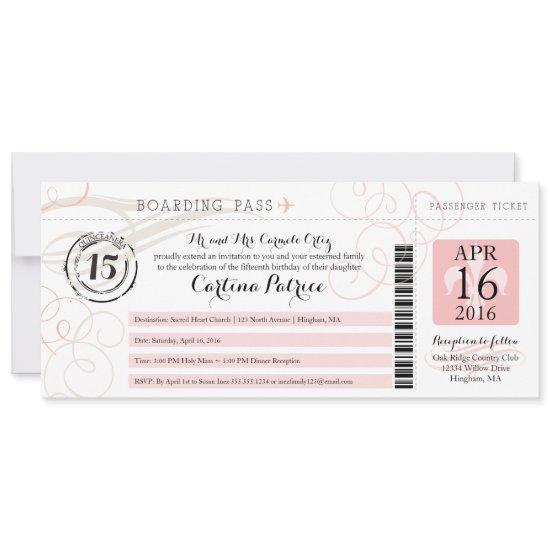 Quinceanera | Boarding Pass