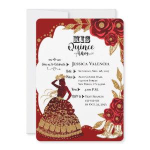 Quinceanera Burgundy Gold Cowgirl