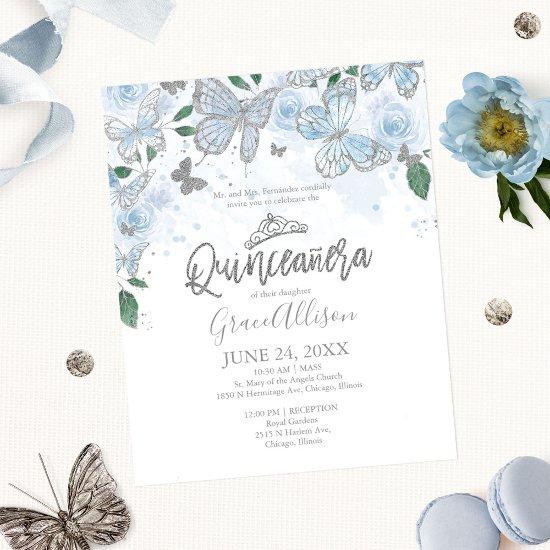 Quinceanera Butterfly Budget  Bilingual