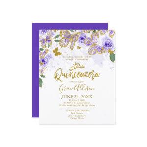 Quinceanera Butterfly Budget  English