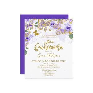 Quinceanera Butterfly Budget  Spanish