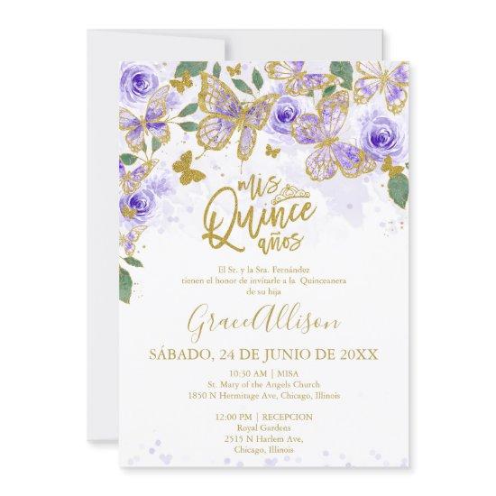 Quinceanera Butterfly  Bilingual