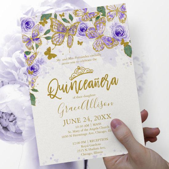 Quinceanera Butterfly  English Wording