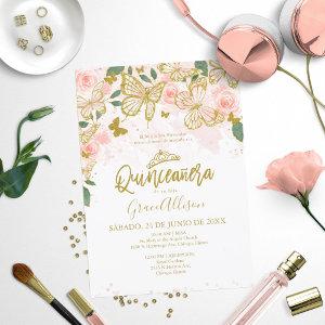 Quinceanera Butterfly  Spanish Wording