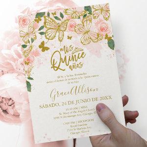 Quinceanera Butterfly  Spanish Wording