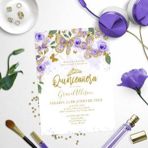 Quinceanera Butterfly  Spanish Wording