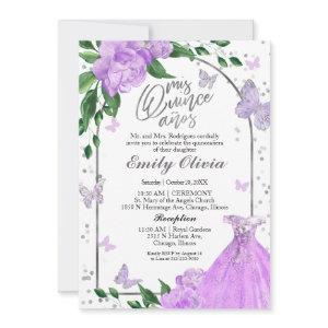 Quinceanera Butterflys Lavender Gown