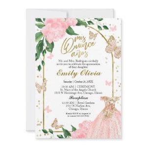 Quinceanera Butterflys Pink Blush Gown