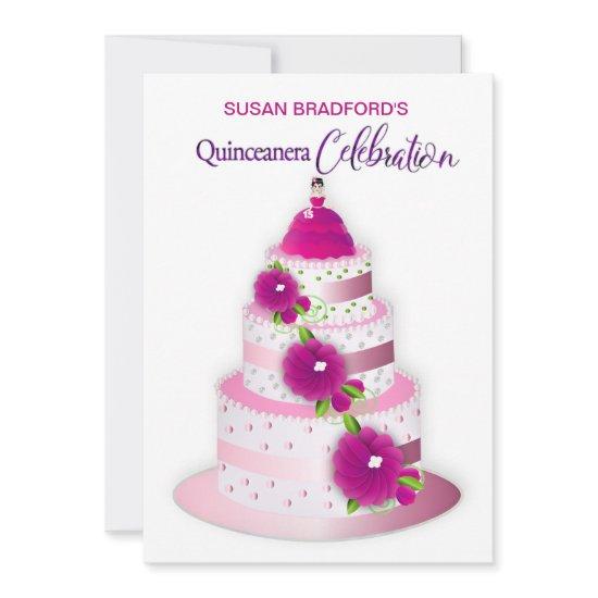 QUINCEANERA Celebration  3-Tier Cake