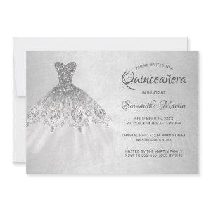 Quinceanera Chic Silver Dress on Silver Party