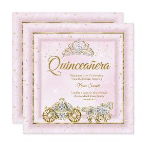 Quinceanera Cinderella Blush Pink Carriage 2