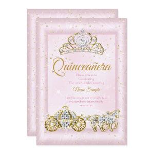 Quinceanera Cinderella Blush Pink Carriage