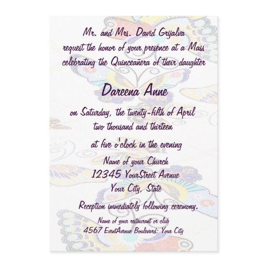 Quinceanera Colorful Butterfly