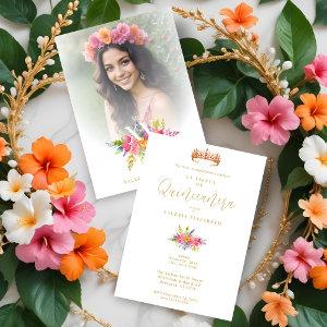 Quinceañera Colorful Flowers & Foliage Photo