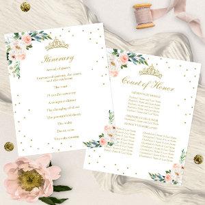 Quinceañera Court of Honor And Timeline Itinerary