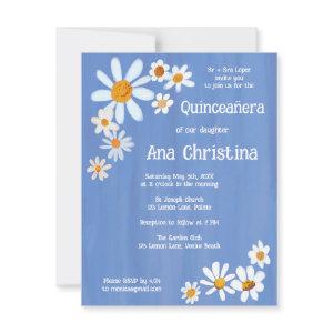 Quinceañera Daisy Bouquet Handpainted Custom Photo