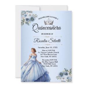 Quinceanera Dusty Blue and Silver