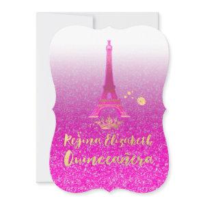 Quinceanera/Eiffel/Neon Pink/Princess/Crown