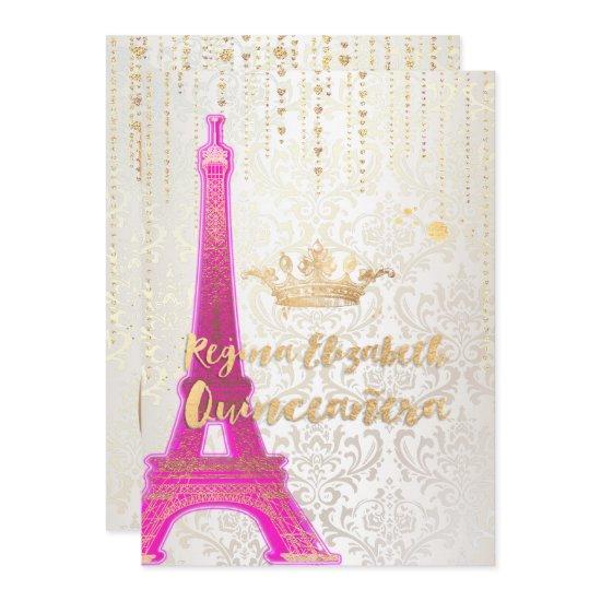 Quinceanera/Eiffel Tower/Parisian Princess/Purple
