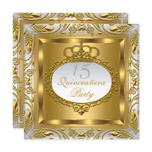 Quinceañera Elite Elegant Gold Silver Birthday