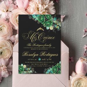 Quinceañera Emerald green Lux Botanical