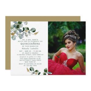 Quinceañera Eucalyptus Greenery Floral Photo