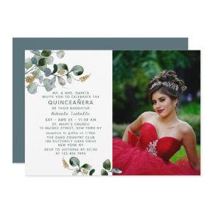 Quinceañera Eucalyptus Greenery Floral Photo