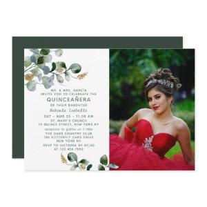 Quinceañera Eucalyptus Greenery Floral Photo
