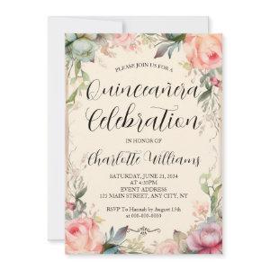 Quinceañera Fairytale Floral 15th Birthday