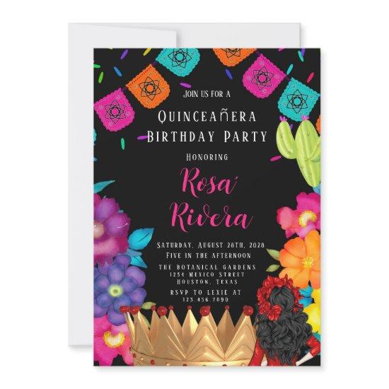 Quinceañera Festive Gold Crown Birthday Party