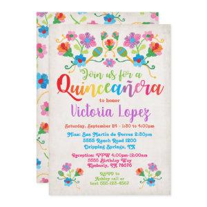 Quinceañera Fiesta Birthday Party with embroidery
