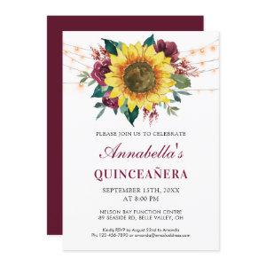 Quinceanera Floral Sunflower Lights Party