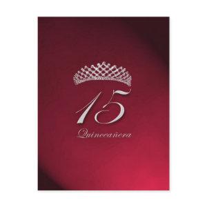 Quinceañera for the 15th birthday postcard
