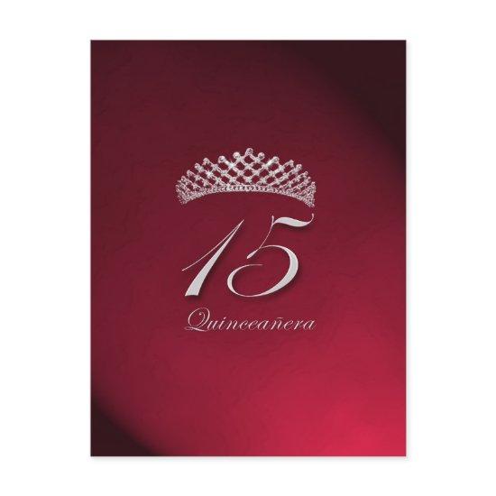 Quinceañera for the 15th birthday postcard