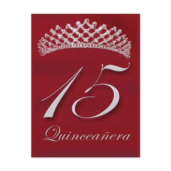 Quinceañera for the 15th birthday postcard