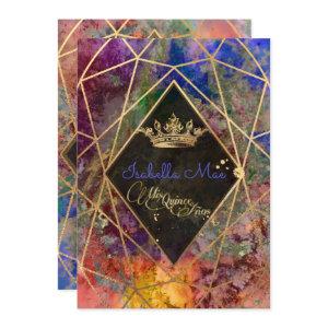 Quinceanera/Galaxy/Neon Purple/Princess/Crown