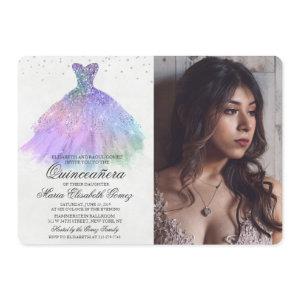 Quinceanera Glitter Dress Diamond Photo