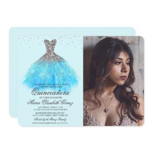 Quinceanera Glitter Dress Diamond Photo