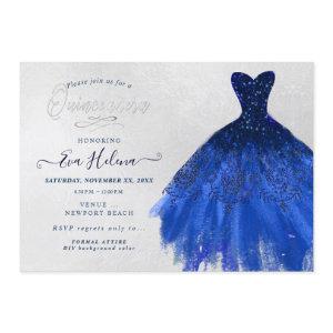 Quinceañera , Glitters Gown,  Navy Blue