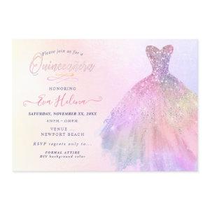 Quinceañera , Glitters Gown, Pastel Cotton Candy