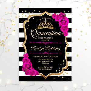 Quinceanera - Gold Black Pink