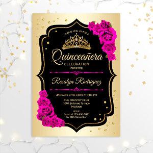 Quinceanera - Gold Black Pink