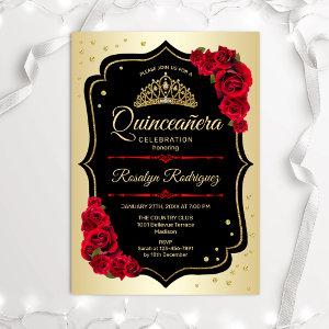 Quinceanera - Gold Black Red
