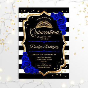 Quinceanera - Gold Black Royal Blue