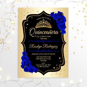 Quinceanera - Gold Black Royal Blue