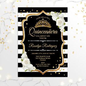 Quinceanera - Gold Black White