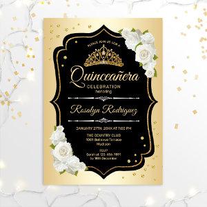 Quinceanera - Gold Black White